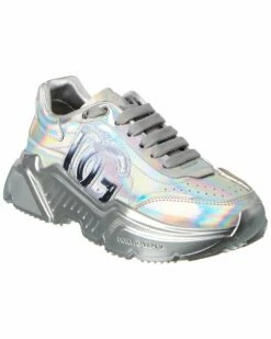 Dolce & Gabbana Holographic Leather Sneaker Women Fashion Sneakers