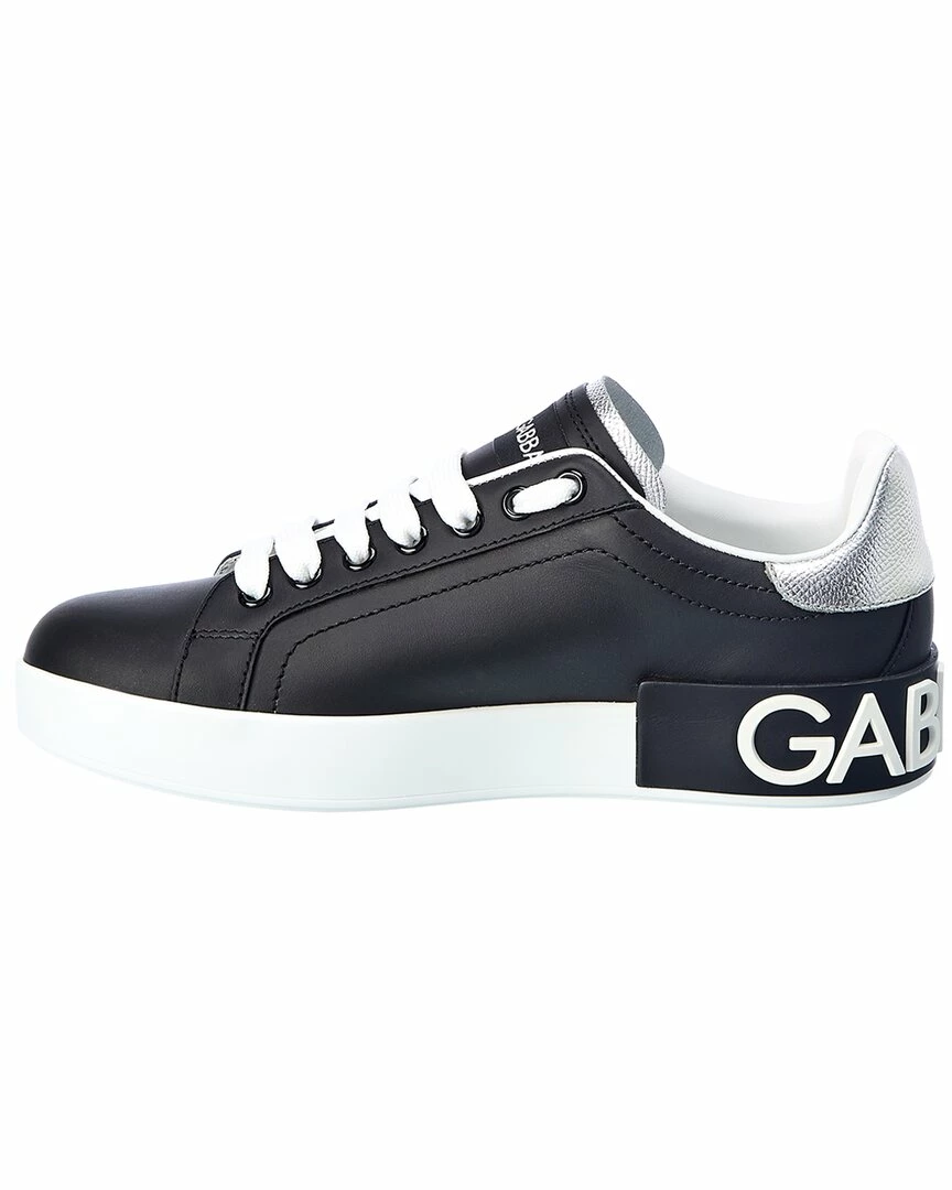 Dolce & Gabbana Portofino Leather Sneaker Women Fashion Sneakers 4 Dolce & Gabbana Portofino Leather Sneaker Women Fashion Sneakers - Image 2