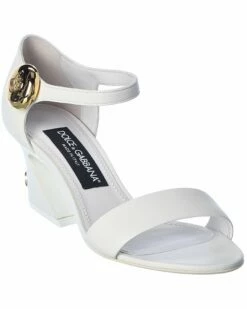 Dolce & Gabbana DG Leather Sandal Women Heeled Sandals