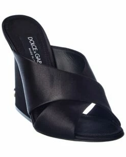 Dolce & Gabbana Geometric Satin Heel Women Heeled Sandals