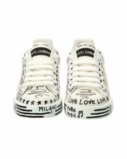Dolce & Gabbana Portofino Leather Sneaker Women Fashion Sneakers -Dolce & Gabbana Sales 1313328218 RLLZ 5