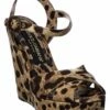 Dolce & Gabbana Printed Canvas Wedge Sandal Women Heeled Sandals -Dolce & Gabbana Sales 1313339265 RLLZ 1