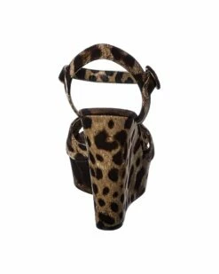 Dolce & Gabbana Printed Canvas Wedge Sandal Women Heeled Sandals -Dolce & Gabbana Sales 1313339265 RLLZ 3