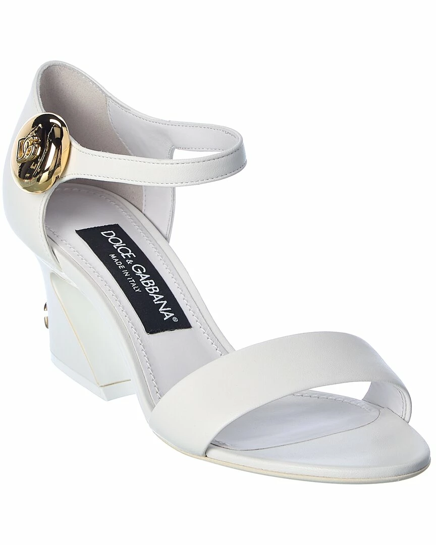 Dolce & Gabbana DG Leather Sandal Women Heeled Sandals 3 Dolce & Gabbana DG Leather Sandal Women Heeled Sandals