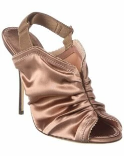 Dolce & Gabbana Corset Satin Slingback Sandal Women Pumps