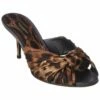 Dolce & Gabbana Silk & Leather Mule Women Slides & Mules -Dolce & Gabbana Sales 1313349775 RLLZ 1