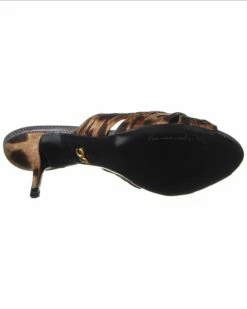 Dolce & Gabbana Silk & Leather Mule Women Slides & Mules -Dolce & Gabbana Sales 1313349775 RLLZ 4