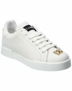 Dolce & Gabbana Portofino Leather Sneaker Women Fashion Sneakers