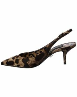 Dolce & Gabbana Printed Canvas Slingback Pump Women Pumps -Dolce & Gabbana Sales 1313368746 RLLZ 2