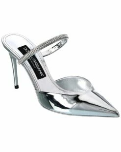 Dolce & Gabbana Crystal Leather Pump Women Pumps