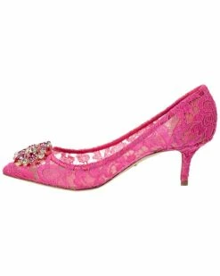 Dolce & Gabbana Taormina Lace Pump Women Pumps -Dolce & Gabbana Sales 1313374754 RLLZ 2