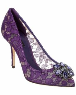 Dolce & Gabbana Belluci Taormina Lace Pump Women Pumps