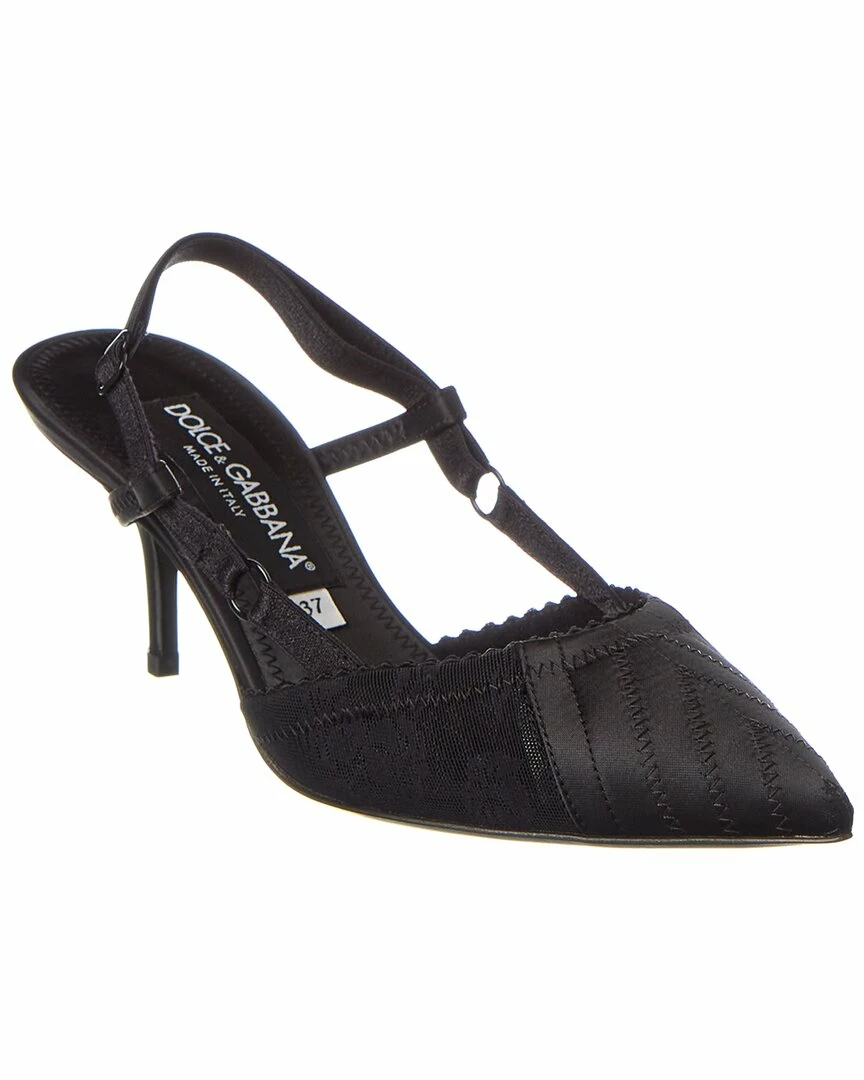Dolce & Gabbana Corset Satin Slingback Pump Women Pumps 3 Dolce & Gabbana Corset Satin Slingback Pump Women Pumps