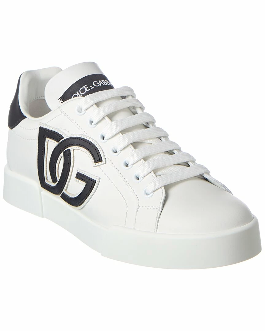 Dolce & Gabbana Portofino DG Logo Leather Sneaker Women Fashion Sneakers 3 Dolce & Gabbana Portofino DG Logo Leather Sneaker Women Fashion Sneakers