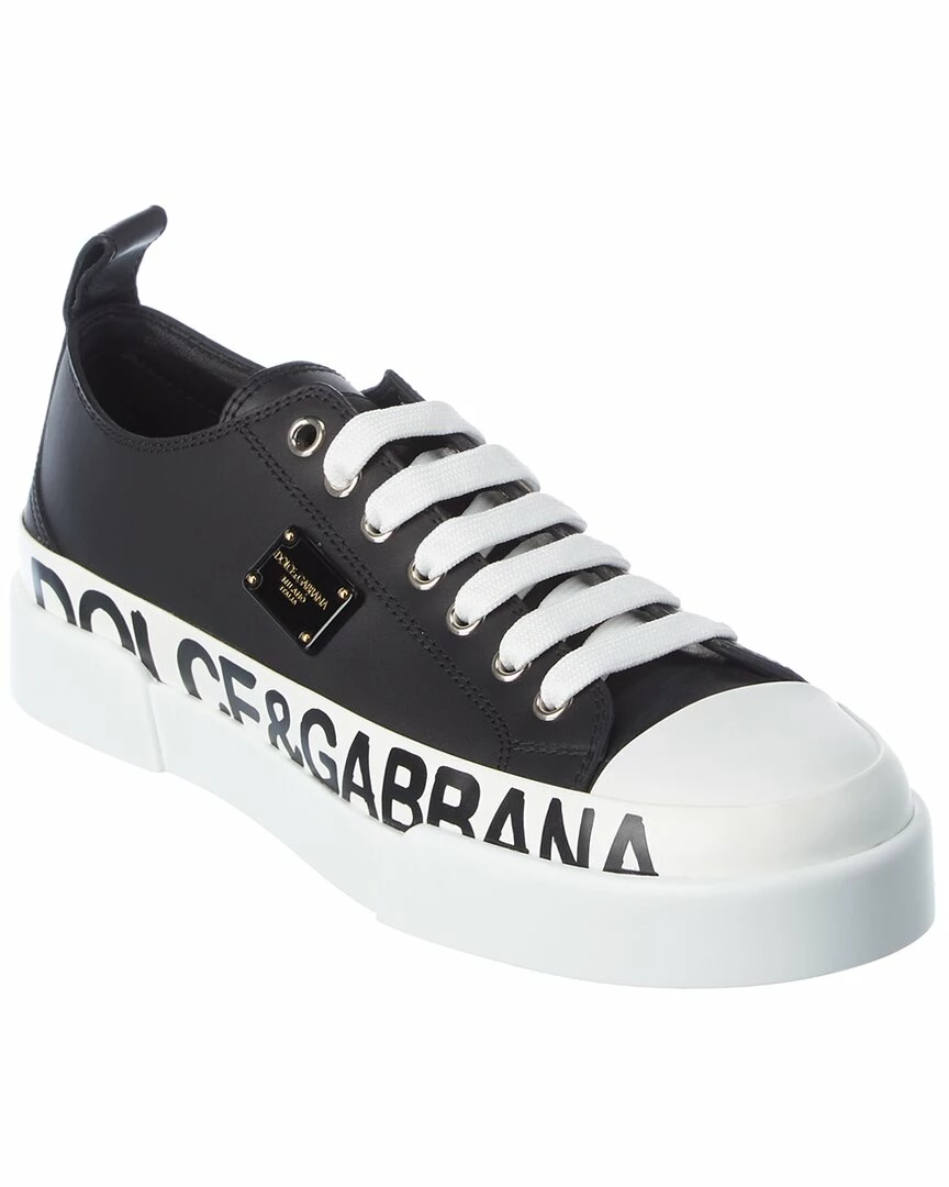 Dolce & Gabbana Logo Portofino Leather Sneaker Women Fashion Sneakers 3 Dolce & Gabbana Logo Portofino Leather Sneaker Women Fashion Sneakers