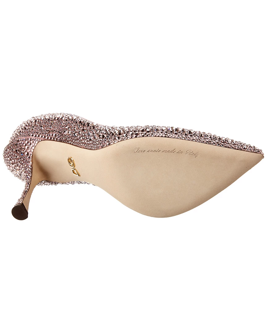 Dolce & Gabbana Crystal Embellished Satin Pump Women Pumps 5 Dolce & Gabbana Crystal Embellished Satin Pump Women Pumps - Image 4
