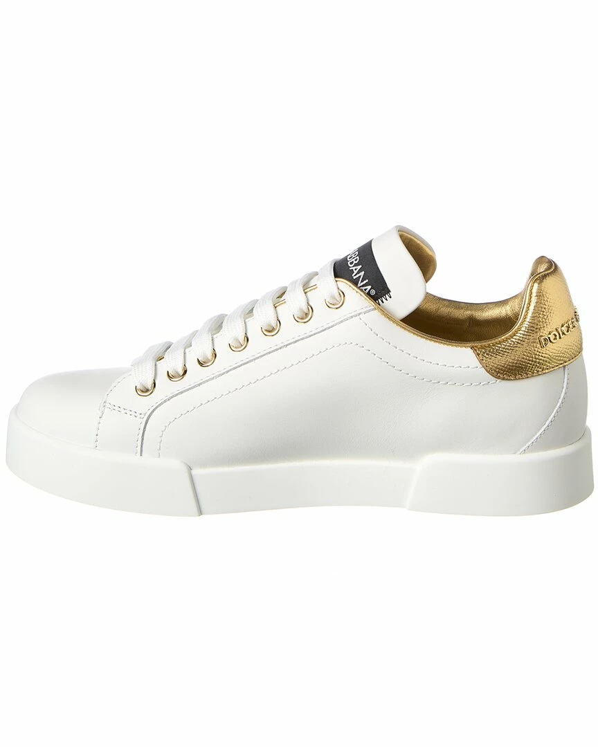 Dolce & Gabbana Portofino DG Logo Leather Sneaker Women Fashion Sneakers 4 Dolce & Gabbana Portofino DG Logo Leather Sneaker Women Fashion Sneakers - Image 2