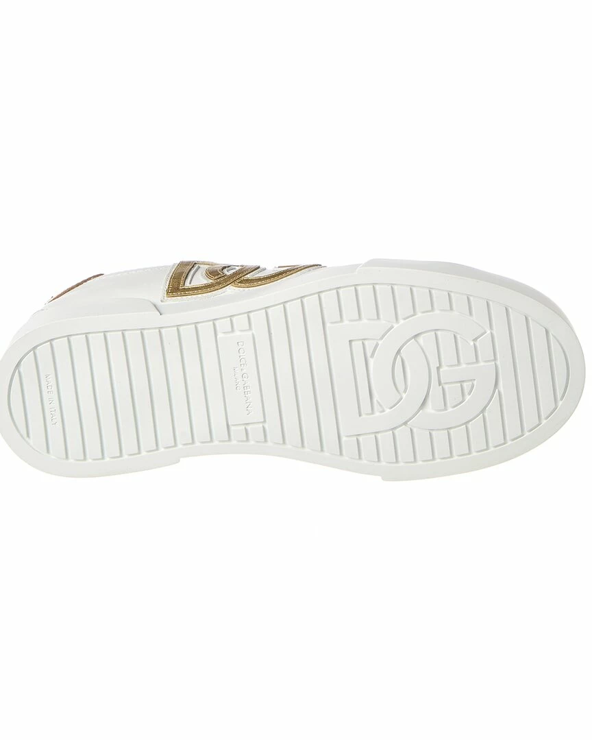 Dolce & Gabbana Portofino DG Logo Leather Sneaker Women Fashion Sneakers 6 Dolce & Gabbana Portofino DG Logo Leather Sneaker Women Fashion Sneakers - Image 4