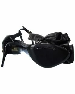 Dolce & Gabbana Ruched Leather Sandal Women Heeled Sandals -Dolce & Gabbana Sales 1313523192 RLLZ 4