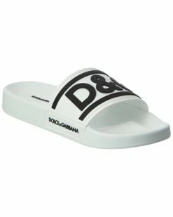 Dolce & Gabbana Logo Rubber Slide Women Slides & Mules