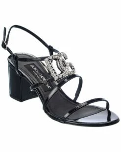 Dolce & Gabbana DG Leather Sandal Women Heeled Sandals
