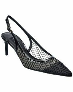 Dolce & Gabbana Mesh & Patent Slingback Pump Women Pumps