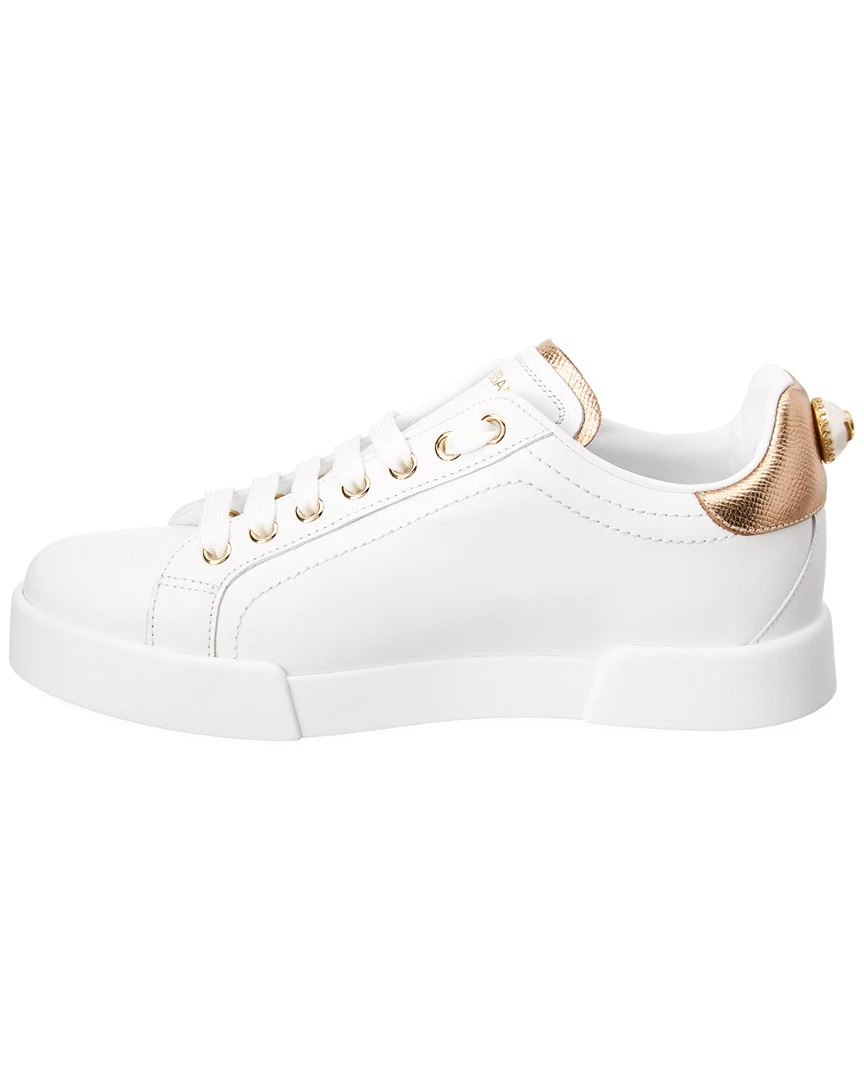 Dolce & Gabbana Portofino Leather Sneaker Women Fashion Sneakers 3 Dolce & Gabbana Portofino Leather Sneaker Women Fashion Sneakers - Image 2