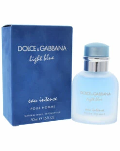 Dolce & Gabbana Men's 1.6oz Light Blue Eau Intense Eau De Parfum Spray Cologne & Aftershave
